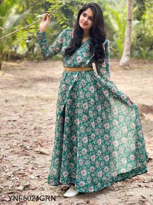 Green Gown Collection For Wedding YNF5024GRN