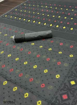 Grey Special Soft Lilan Slab Attractie Charmfull Saree