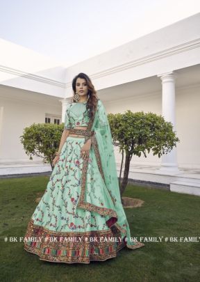 GULDASTA VOL  11 Bridal Lehengha Choli In Light Rama Green Color By SHUBHKALA  
