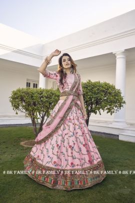 GULDASTA VOL  11 Bridal Lehengha Choli In Pink Color By SHUBHKALA  