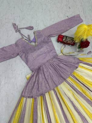 Launching Festival Special Lehenga Choli In Pink Colour Top And Multi Colour Lehanga