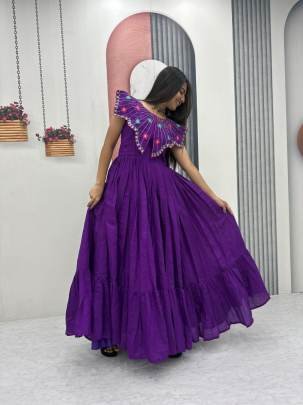 Launching Trending Handwork Gown Heavy Embroidery Thread & Khatli Work