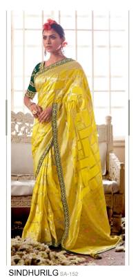 Light Green Color Kimora Sindhuri Meenakari Saree Catalog In Pure Dola Silk