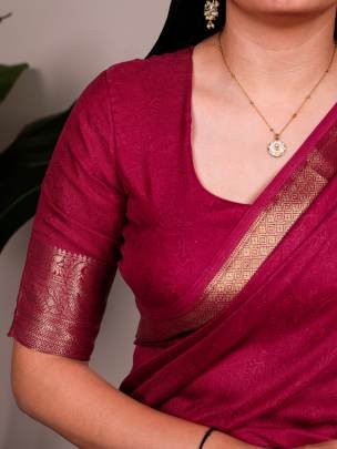 Lightweight  soft  and irresistibly smooth this Marsh Mello saree is designed for women who adore comfort without compromising on style YNF7908PNK