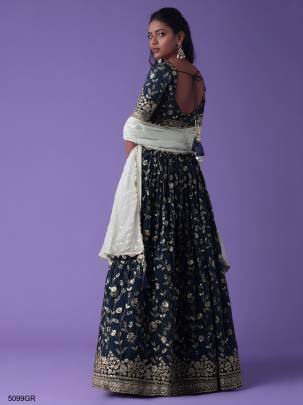 Luxurious Deep Green Lehenga Choli Set  ?5099GR