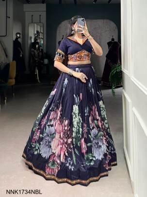 NAVY BLUE Navratri looks that bloom brighter  NNK1734NBL