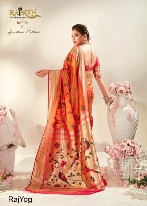  Orange Wedding  amazing Paithani Saree RajYog