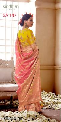 Pink Color Kimora Sindhuri Meenakari Saree Catalog In Pure Dola Silk