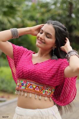 Pink Navrati Lehenga Cord Set KA5037