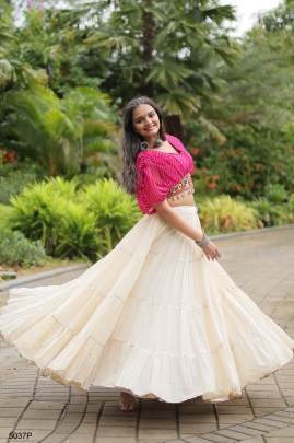 Pink Navrati Lehenga Cord Set KA5037