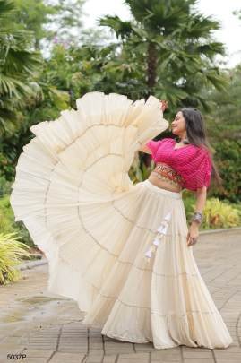 Pink Navrati Lehenga Cord Set KA5037