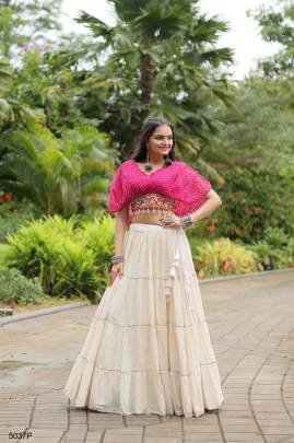 Pink Navrati Lehenga Cord Set KA5037