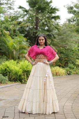 Pink Navrati Lehenga Cord Set KA5037