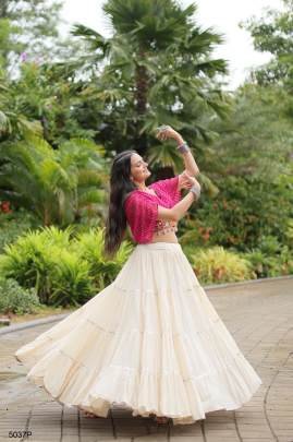 Pink Navrati Lehenga Cord Set KA5037