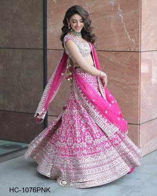PINK Presenting You Most Beautiful Latest Designer Lehenga Collection  HC-1076PNK