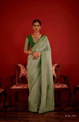 Pista Sanganer Kimora Brand Saree Catalog