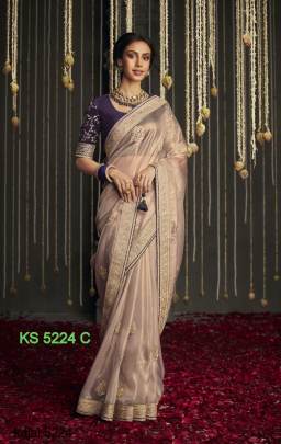 Presenting 5224 C Kimora Kajal 5224 Hits Soft Tissue Silk Embrodery Work Saree Catalog