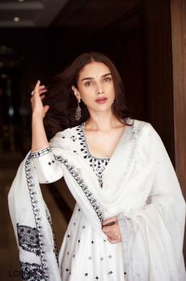 Presenting New Designer Black Embroidered Anarkali White Fancy Gown For Marrige Function LC966