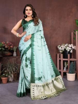 SAHELI  Premium And High Quality Comfortable Original Hand Made Sibori Work Soft Satin Silk Saree With Lagadi Patta Drapes In Light Pink
