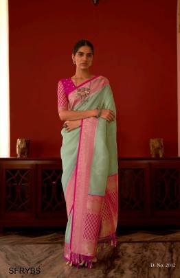 Sky Sanganer Kimora Brand Saree Catalog