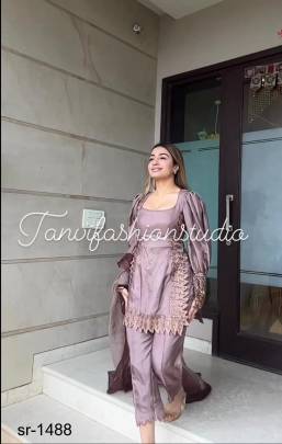 TanuFashion Studio Persent Beautiful Pink Suit Pant Sr1488