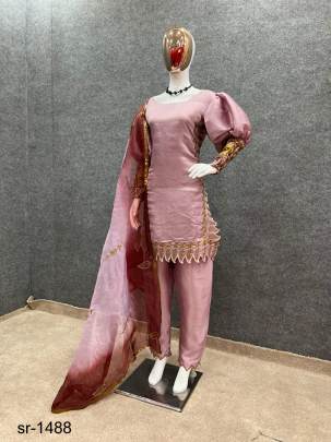 TanuFashion Studio Persent Beautiful Pink Suit Pant Sr1488
