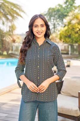 Urban Long Shirt  Green Trendy Printed Shirt For Daily Wear Comfort   Casual Look