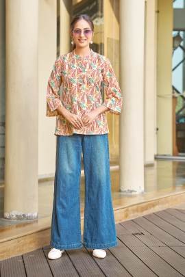 Urban Stylish Printed Magic Cotton Top