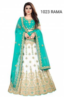 white lehenga and  Dijaynar Dupatta 