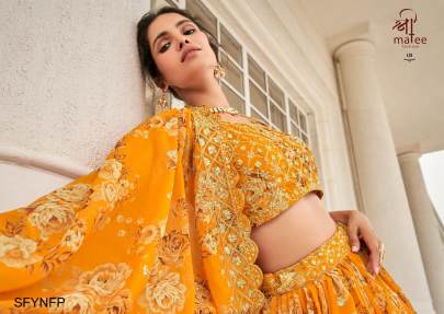 Yellow New Floral Printed Lehenga Choli 