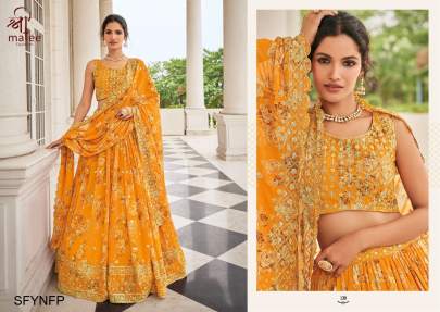 Yellow New Floral Printed Lehenga Choli 