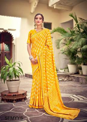 Yellow Soft Lilen Cotton Saree