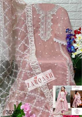 ZARQASH SUITS BABY PINK Z3035