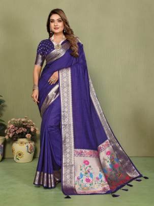ZUMKHA  It   s Time To Release Few More Handpicked Gala Pallu Paithani Silk Sarees Exclusively From Us In Purple Colour  